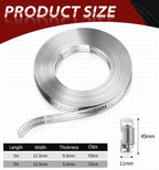 Bolatus Hose Clips 6-51 mm, 22 Pcs Hose Clamp Stainless Steel 304
