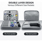 Teskyer Travel Cable Organiser Bag, Travel Essential, Dark Green