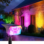 AUDERWIN Solar Spot Lights Outdoor Waterproof, 6 Packs, Neutral White