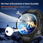 LK 6 Pack Screen Protector for Apple Watch Series 9 8 7 41mm/Series SE 6 5 4 40mm, Screen Protector Compatible for Apple Watch 40/41mm, High Definition, Bubble Free, Clear Flexible TPU Film