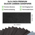 Sandpaper 600 Grit, Wet Dry Sand Paper 9 x 11 Inch