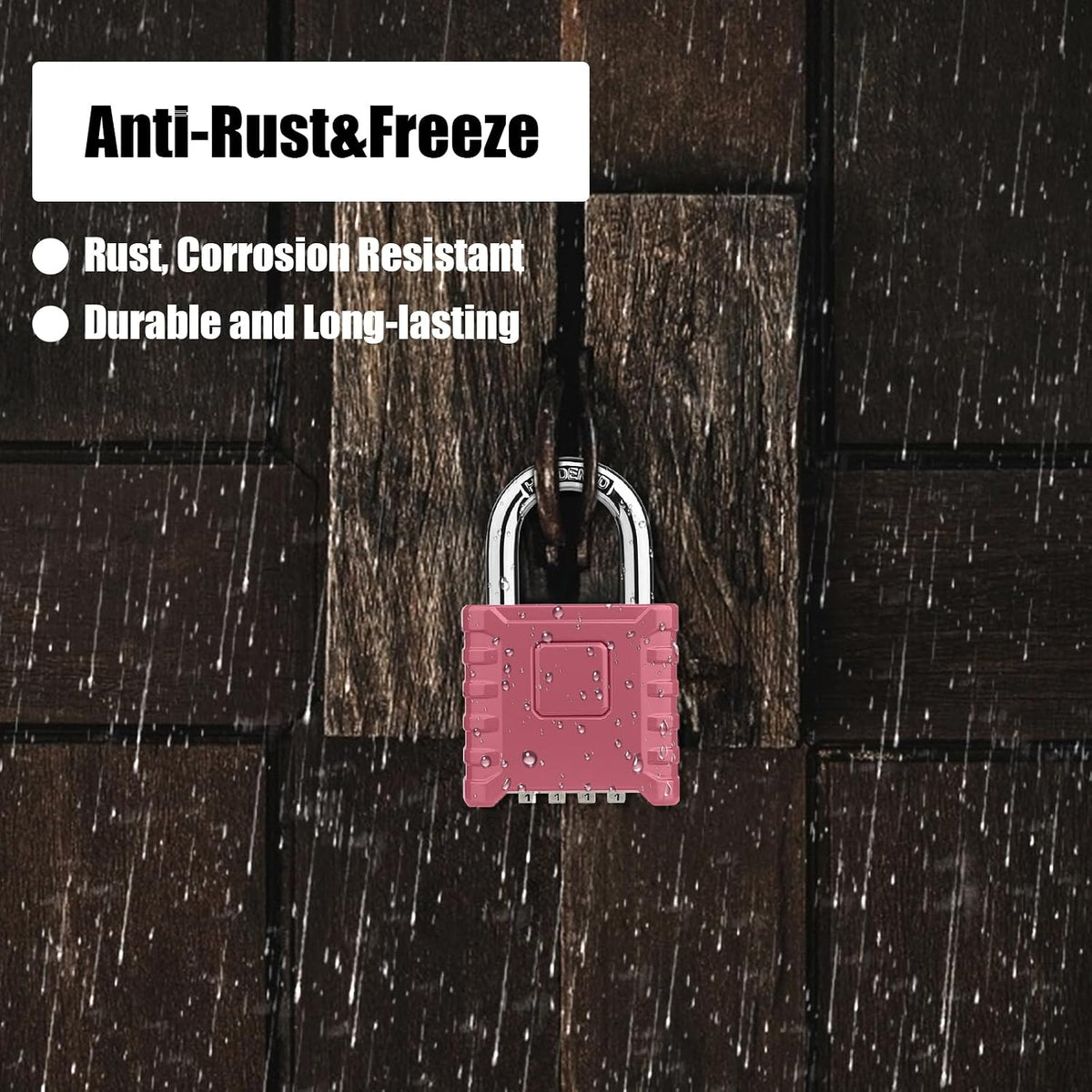Diyife Large Heavy Duty Combination Padlocks Outdoor, 52mm Weatherproof