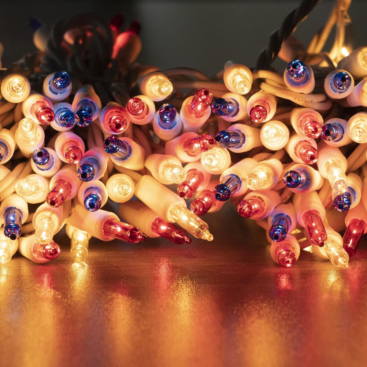 TW SHINE Warm White Christmas Lights Outdoor, 20FT 100 Count Incandescent Christmas Light Indoor, Waterproof Christmas Tree String Lights for Xmas Decorations