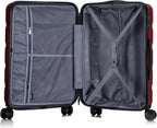 ATX Luggage Extra Large Suitcase Super Lightweight Durable ABS Hard Shell Suitcase with 4 Wheels and Built-in TSA Lock (Black, 32 Inches,132 Liter)