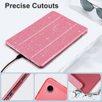 CoBak Case for Samsung Galaxy Tab A11+ Plus 11 Inch 2025/A9+ Plus 2023 - PU Leather Smart Cover with Auto Sleep/Wake for Tab A11+, Translucent Hard Shell, Multi-Viewing Angles, Orange