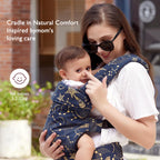 Momcozy Baby Carrier for 3-24M/3.2-20kg, Waist 64-127cm, Cotton Black
