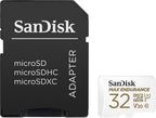 SANDISK MAX Endurance microSD Card + Adapter 128GB
