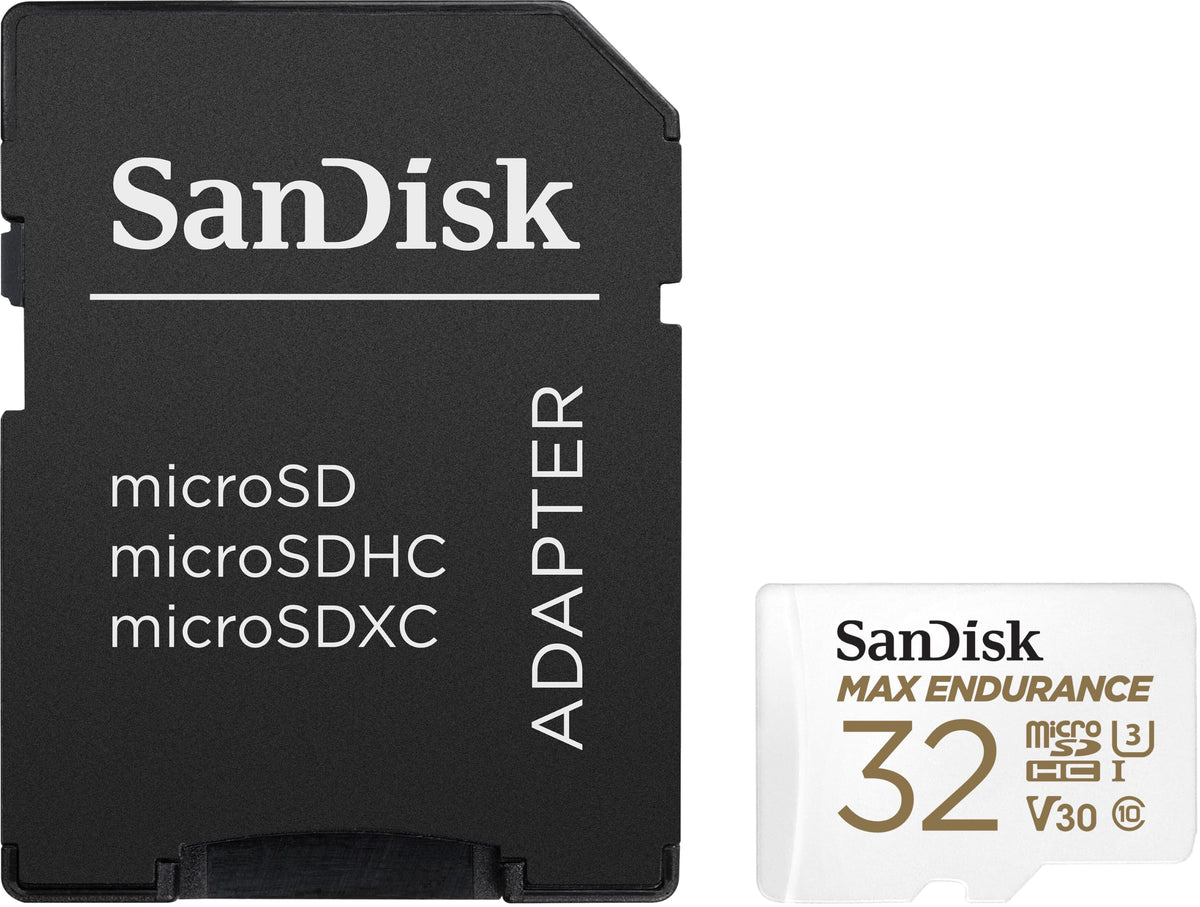 SANDISK MAX Endurance microSD Card + Adapter 128GB