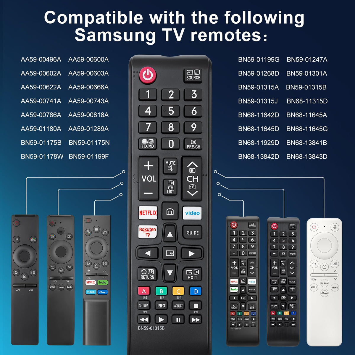 for Toshiba Remote Control T-8561, Universal for Toshiba Smart TVs