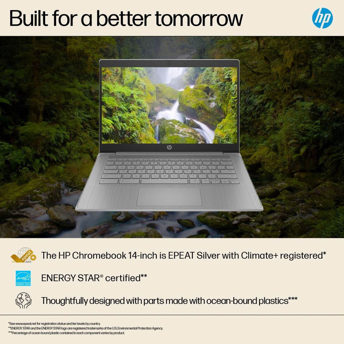 HP Chromebook 14" | Intel N100 Processor | 4GB RAM | 128GB UFS