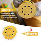 165 PCS 5 Inch Sanding Discs Random Orbital Sander Sandpaper