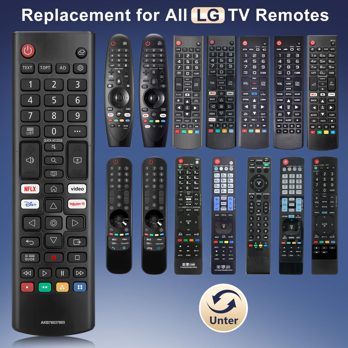 Universal Remote Control Replacement for All LG Smart TV