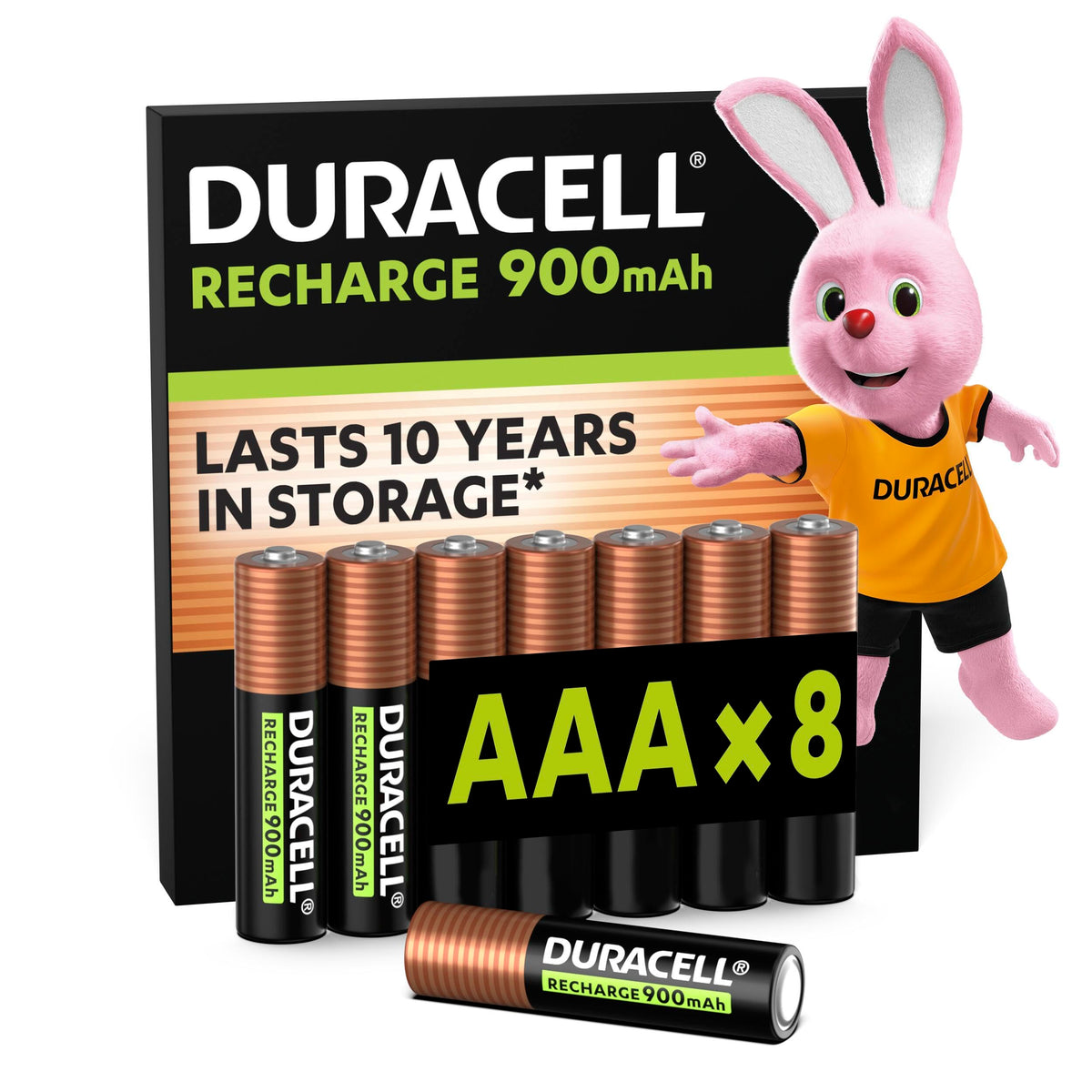 DURACELL AA Rechargeable Batteries (4 Pack) 1.2V, 2500 mAh NiMH