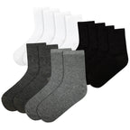 A2Z 4 Kids Boys Girls Cotton Rich Plain Ankle School Socks 6 Pack Age 2-14