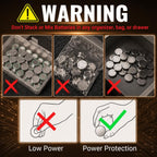 POWEROWL 12 Pcs LR44 Batteries for Watches, Christmas decorations, Bottle Lights, and Small Electronics