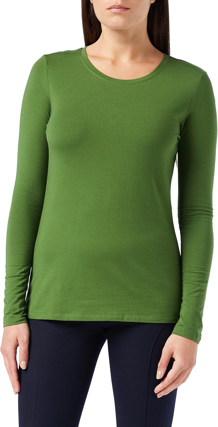 Amazon Essentials Women's Regular-Fit Long-Sleeve Crewneck T-Shirt