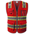 JKSafety Safety Vest for Men Women Reflective Hi Vis JK150 Green 3XL