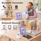 Portable CD Player with Bluetooth, Gueray Desktop CD Players for Home, Bulit-in Double HiFi Speakers, AUX&Headphone Jack, FM Radio Boombox with Remote Control, USB Port,LCD Display (Blue)