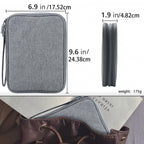 Teskyer Travel Cable Organiser Bag, Travel Essential, Dark Green
