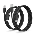 BASESAILOR USB A to USB C Charger Cable 3Pack 0.5/1/2M Black