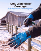 toolant 100% Waterproof Winter Work Gloves, Thermal Insulation with Grip