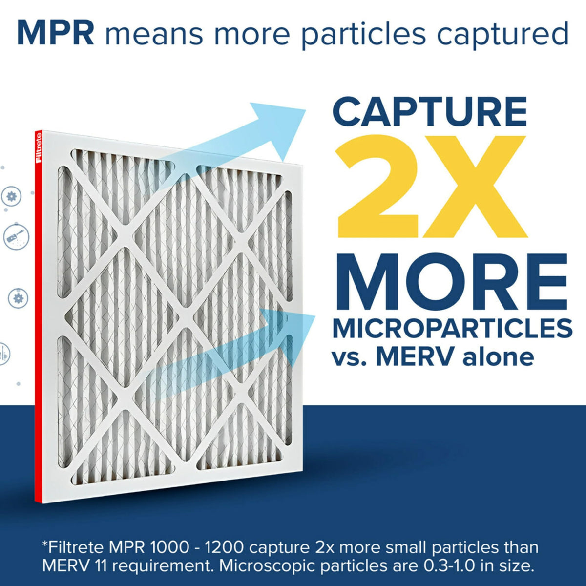 Filtrete 16x25x1 Air Filter, MERV 11, MPR 1000, 4 HVAC Filters