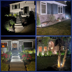 NYMPHY Solar Lights Outdoor Waterproof - 4 Pack (Cool White)