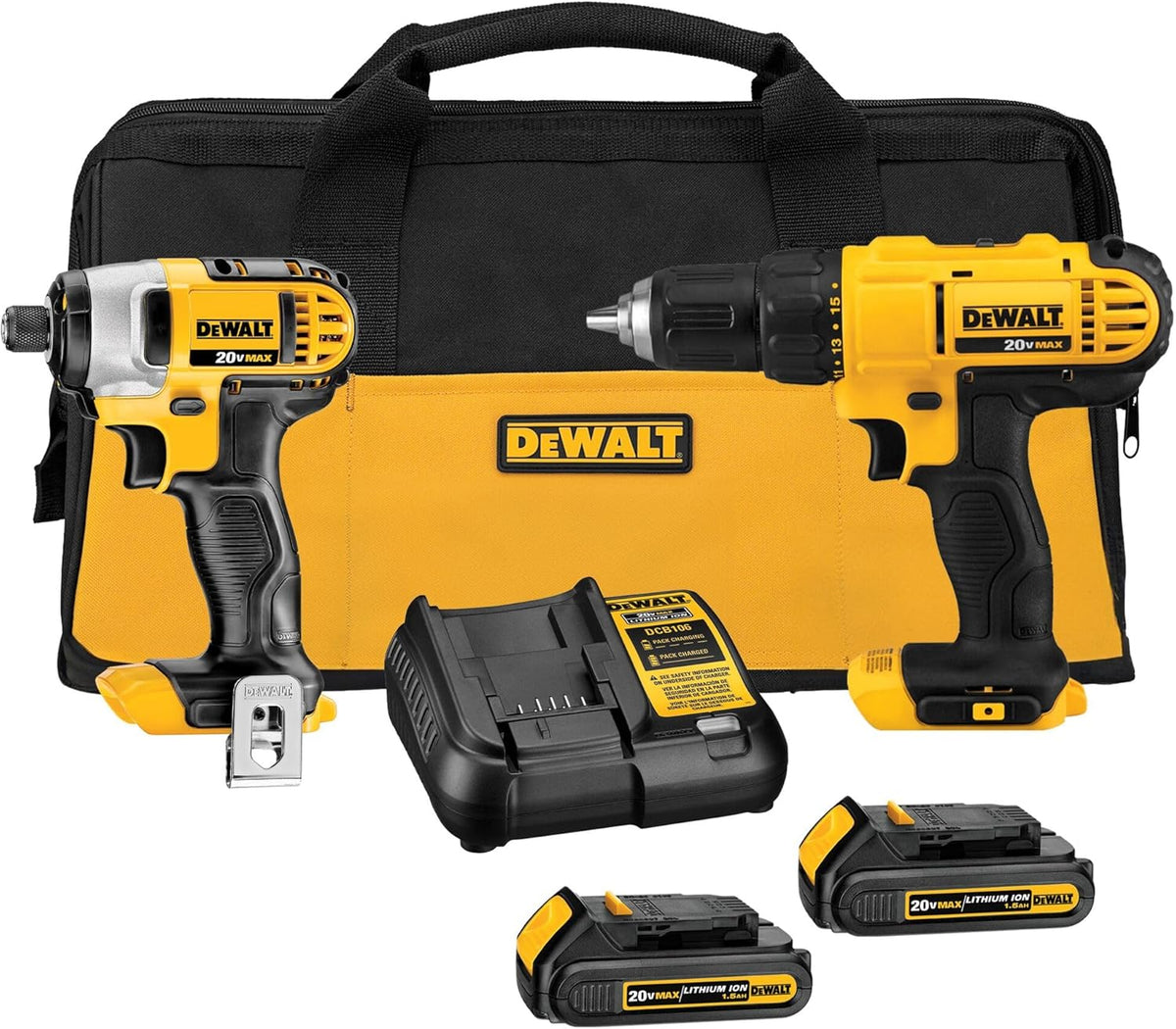DEWALT 20V MAX Drill and Impact Driver (DCK240C2)