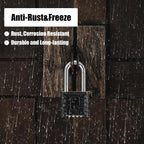 Diyife Large Heavy Duty Combination Padlocks Outdoor, 52mm Weatherproof
