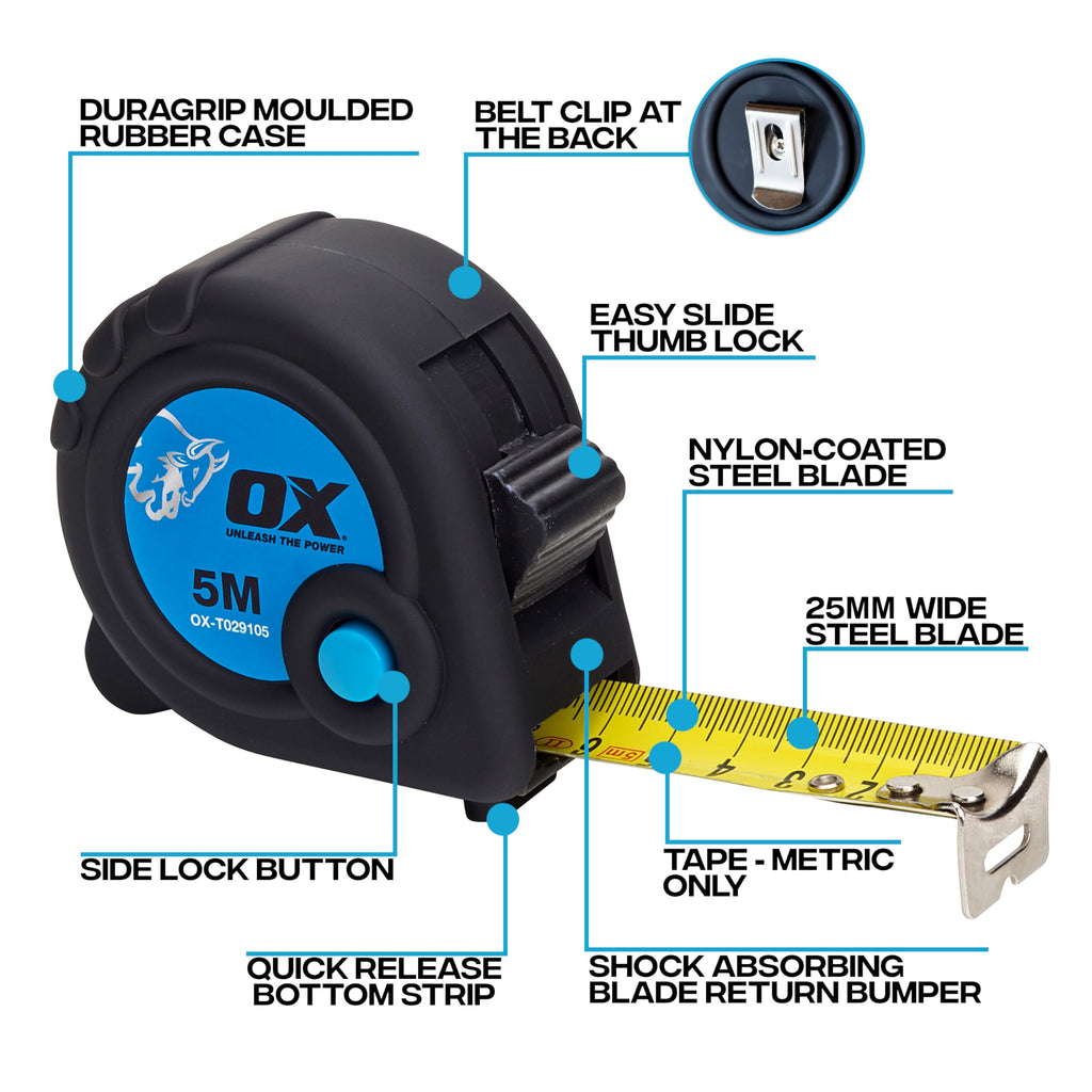 OX Trade 5m Tape Measure