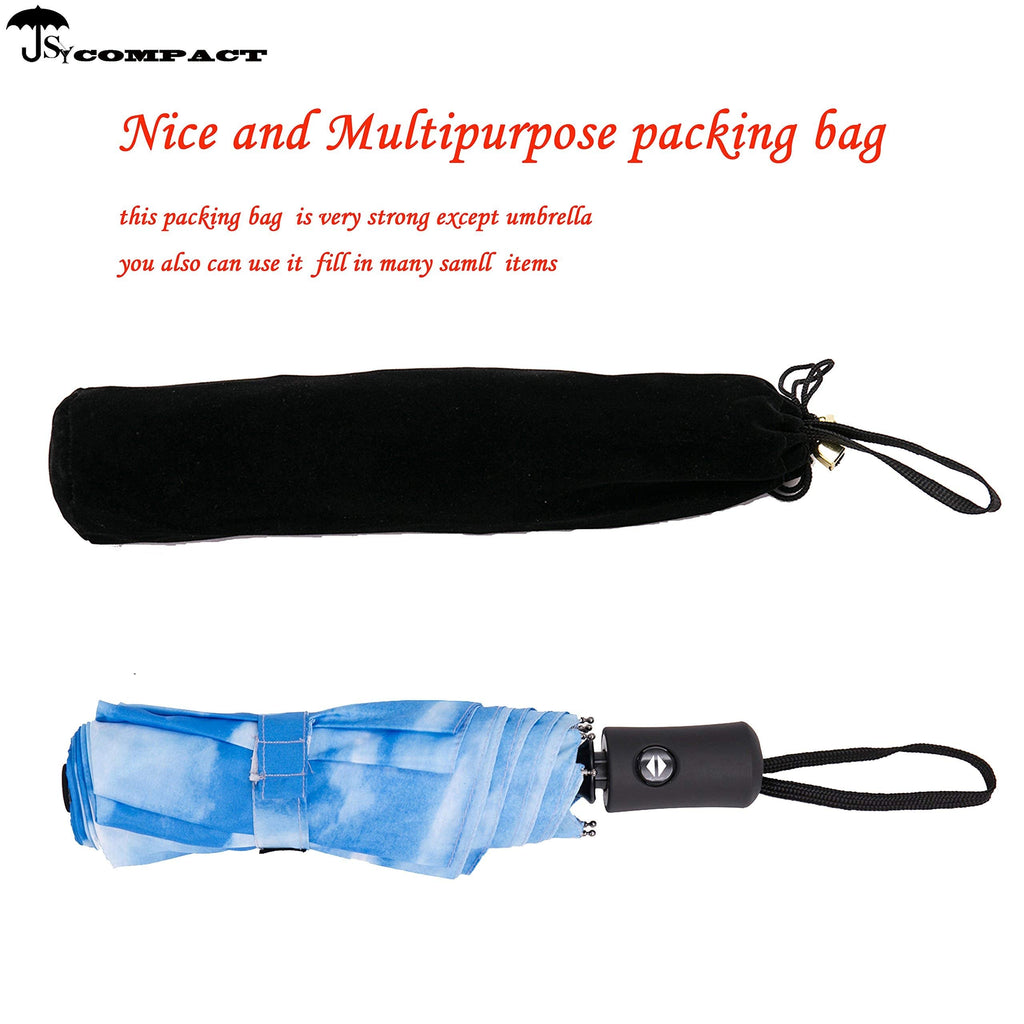 SY COMPACT Travel Umbrella Windproof Automatic Unbreakable UV Protection