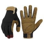HANDLANDY Work Gloves for Men & Women, Utility Mechanic Working Gloves Touch Screen, Flexible Gardening Gloves for Yard