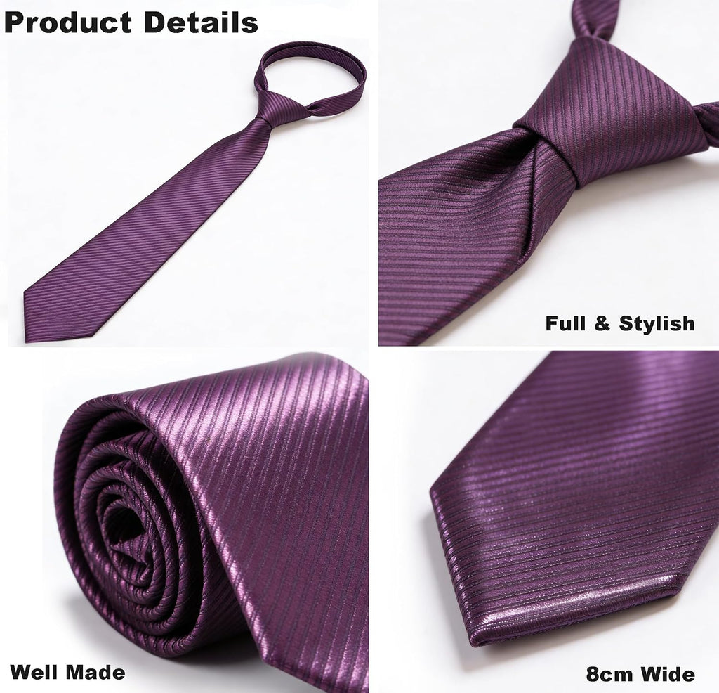 yenlk Men's Classic Necktie, Formal Tie for Weddings, Business and Prom