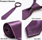 yenlk Men's Classic Necktie, Formal Tie for Weddings, Business and Prom