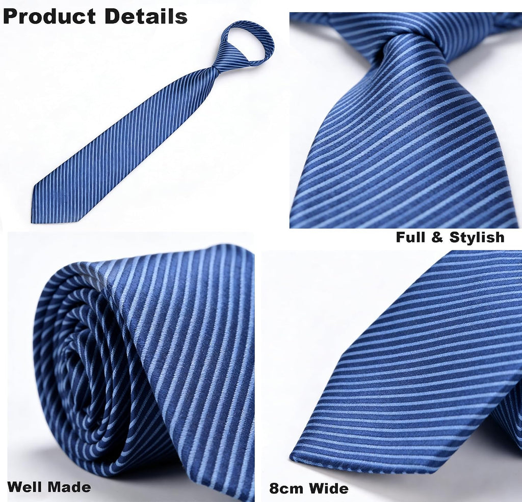 yenlk Men's Classic Necktie, Formal Tie for Weddings, Business and Prom