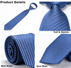 yenlk Men's Classic Necktie, Formal Tie for Weddings, Business and Prom
