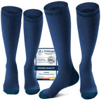 CAMBIVO Compression Socks for Women & Men 2 Pairs, Travel Flight Socks
