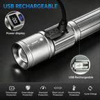 TrixHub Rechargeable Flashlights 2 Pack Super Bright High Lumens Flashlight