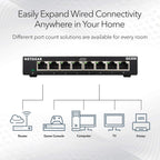 NETGEAR 5 Port Gigabit Network Switch, Unmanaged Ethernet Switch GS305