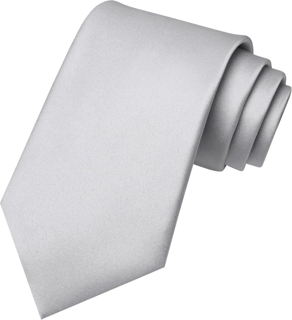 RBOCOTT Solid Color Tie Mens Necktie for Business and Wedding Party