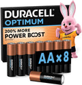 DURACELL Optimum AA Alkaline Batteries (8 Pack) 1.5V, LR06