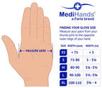 MediHands Clear Vinyl Powder Free Gloves | Food Safe | Disposable | Latex Free | Medium - Pack of 100