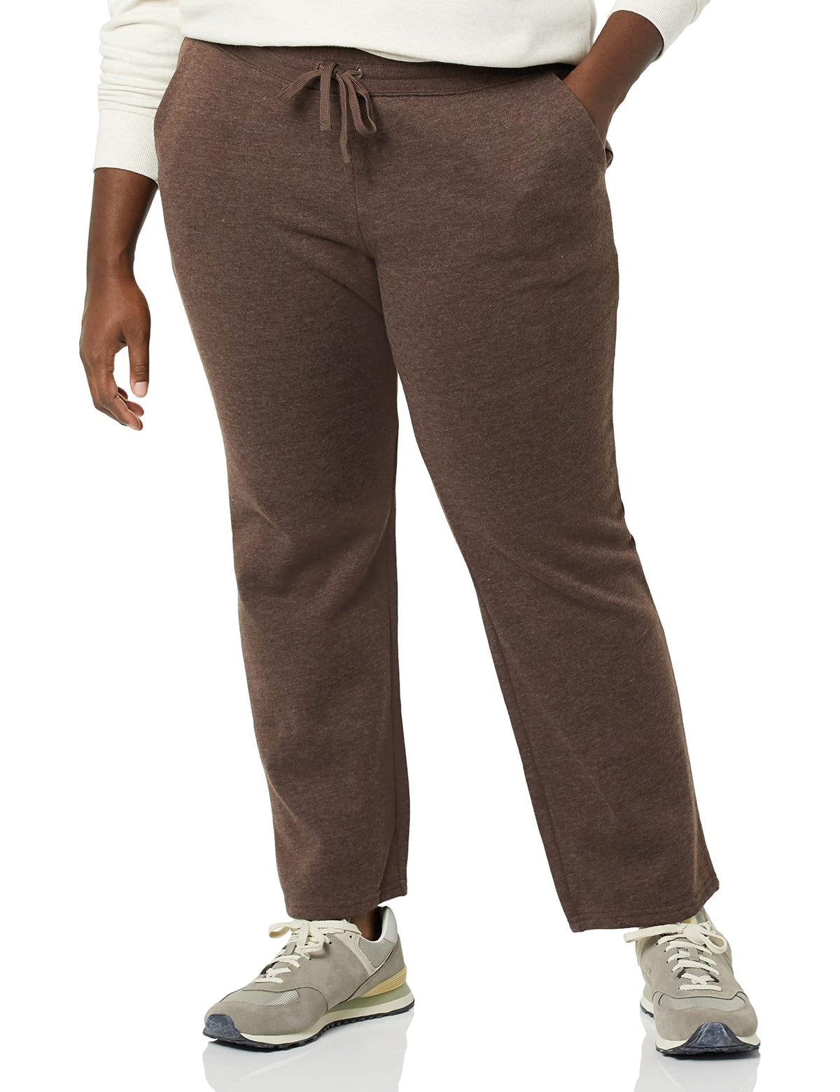 Amazon Essentials Women's Straight Leg Sweatpants with Drawstring for Women, Fleece