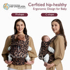 Momcozy Baby Carrier for 3-24M/3.2-20kg, Waist 64-127cm, Cotton Black