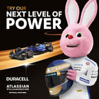 DURACELL Plus 9V Alkaline Batteries (2 Pack) 6LR61