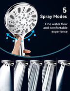 Magichome Shower Head, High Pressure Shower Head with 5 Spray Modes