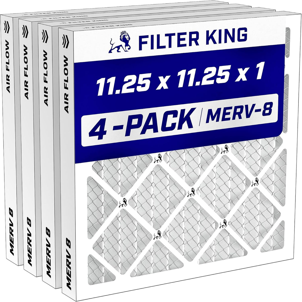 Filter King 24x30x1 Air Filter MERV 8, AC Furnace Filters (4-Pack)