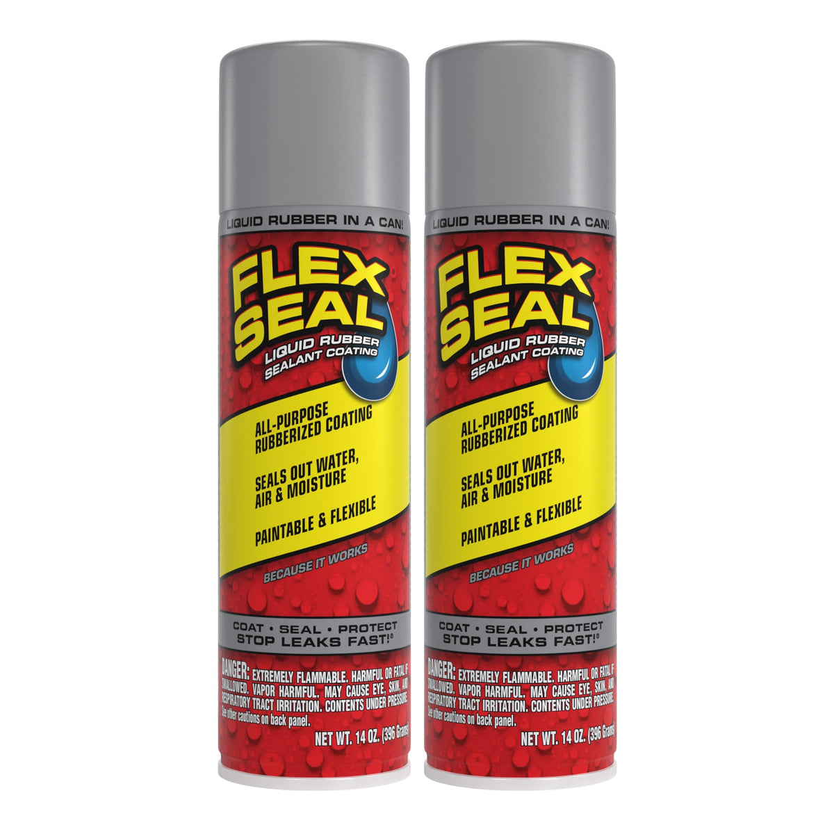 Flex Seal Spray Rubber Sealant Coating, Waterproof, Clear, 14 oz, 1-Pack