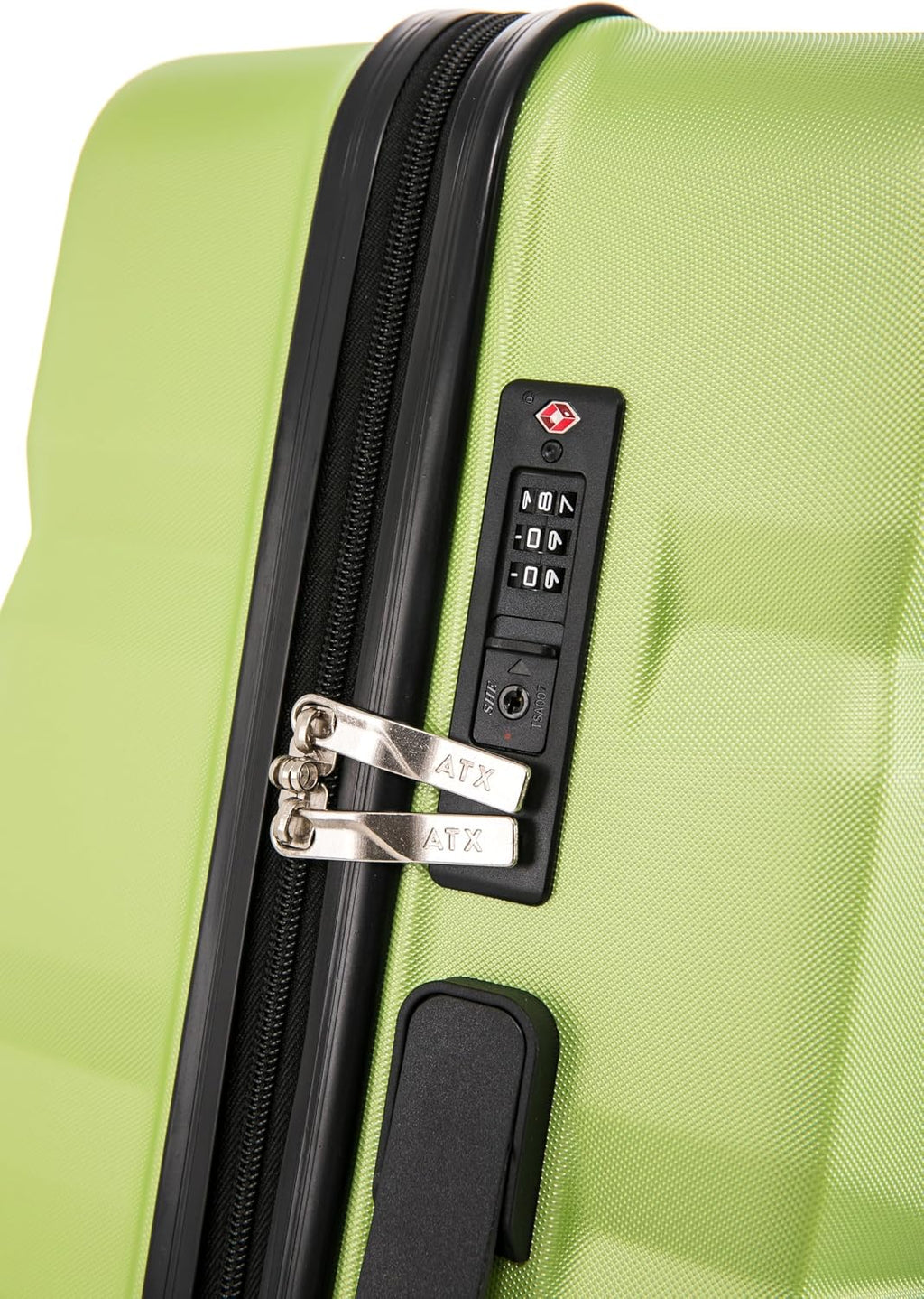 ATX Luggage Extra Large Suitcase Super Lightweight Durable ABS Hard Shell Suitcase with 4 Wheels and Built-in TSA Lock (Black, 32 Inches,132 Liter)