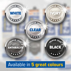 Dryzone Silicone Sealant White Anti Mould (310ml) - Premium Sanitary-Grade